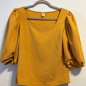 Mustard yellow women’s top